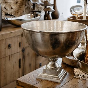 CHAMPAÑERA PEDESTAL SILVER
