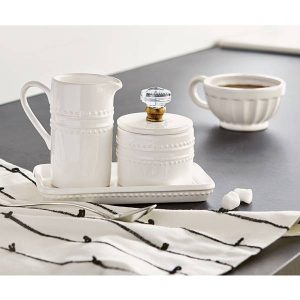 SET BANDEJA CREAM AND SUGAR