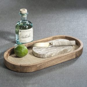 SET TABLA Y CUCHILLO TRAVERTINE